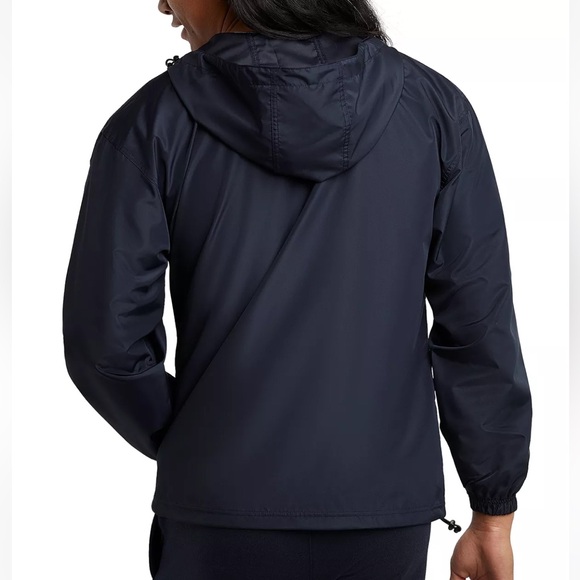 Men's Packable Half-Zip Hooded Water-Resistant Jacket - Picture 3 of 5